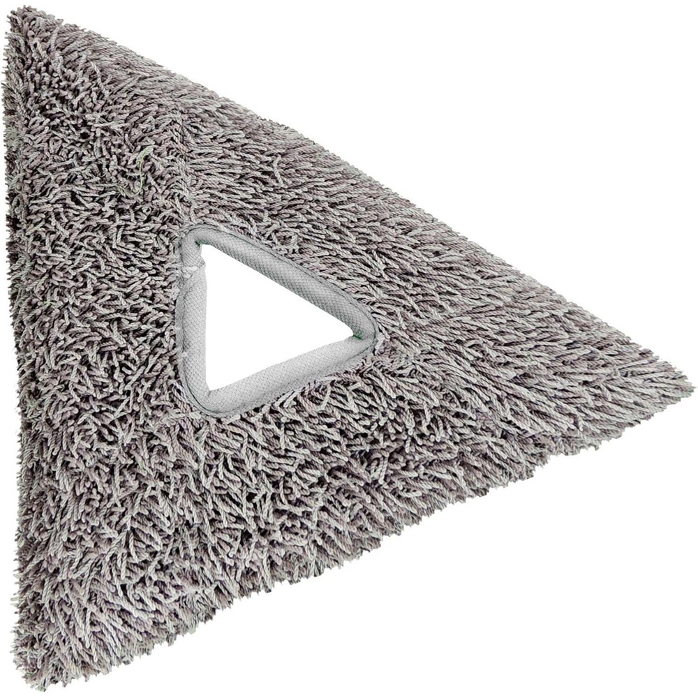 Lot of 6 Unger SRPD2 Stingray Microfibre Mop TriPad for Intensive Cleaning, Grey